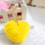 Large heart keyring Yellow nz