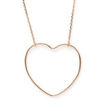 Large heart necklace Gold nz