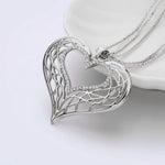 Large heart shaped necklace nz