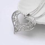 Large heart shaped necklace nz