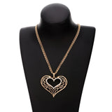 Large heart shaped necklace nz
