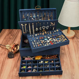 Large Jewellery Box Navy blue nz
