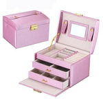 Large Jewellery Box With Mirror Violet nz