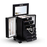 Large Modern Jewellery Box Black nz
