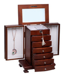 Large Modern Jewellery Box Light wood nz