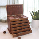 Large Wooden Jewellery Chest Light wood nz