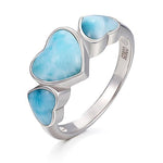 Larimar heart ring nz