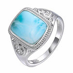 Larimar silver ring nz