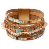 Leather bracelet for women One size fits all nz