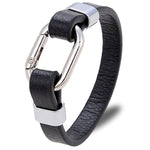 Leather bracelet with clasp nz