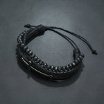 Leather bracelet with cross nz