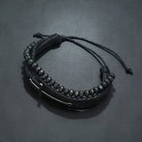 Leather bracelet with cross nz