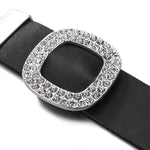 Leather bracelet with rhinestones One size fits all nz