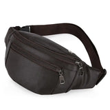 Leather bum bag Dark brown nz