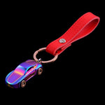 Leather car key holder Multicoloured nz