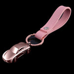 Leather car key holder Pink nz
