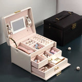 Leather Jewellery Box White nz