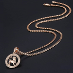 Leo necklace pink nz