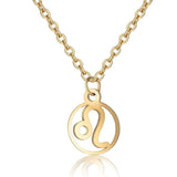 Leo zodiac gold necklace nz