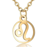 Leo zodiac gold necklace nz