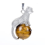 Leopard Pendant Tiger Eye nz