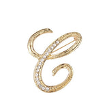Letter brooch C nz