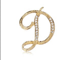 Letter brooch D nz