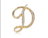 Letter brooch D nz