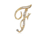 Letter brooch F nz