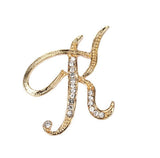 Letter brooch K nz