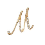 Letter brooch M nz