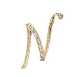 Letter brooch N nz