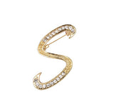 Letter brooch S nz