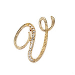 Letter brooch V nz
