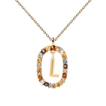 Letter L necklace nz