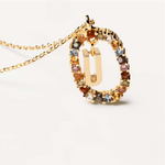 Letter U necklace nz