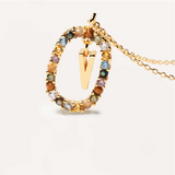 Letter V necklace nz