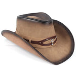 Light leather cowboy hat nz