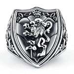 Lion crest signet ring nz