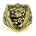 Lion crest signet ring nz