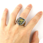 Lion crest signet ring nz