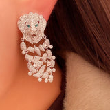 Lion earrings silver nz