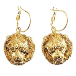 Lion face earrings nz