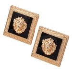 Lion head earrings nz
