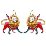 Lion heart earrings Multicoloured 1 nz