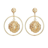 Lion hoop earrings nz