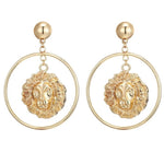 Lion hoop earrings nz