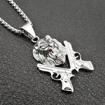 Lion Pendant Crossed Swords nz