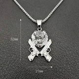 Lion Pendant Crossed Swords nz