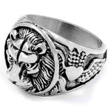 Lion personality ring 54.5 mm nz